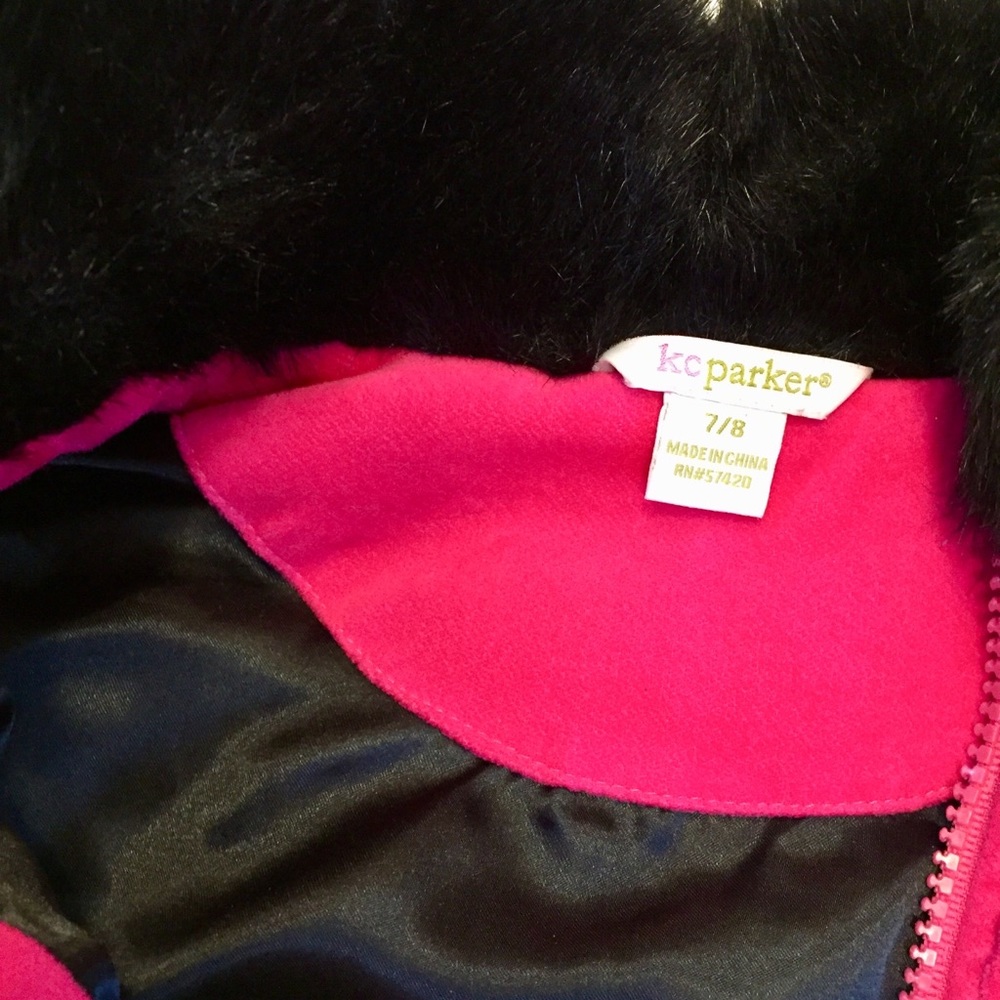 Girls KC Parker lined winter vest EUC SIZE 7/8 - Picture 5 of 5